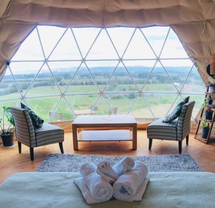 1 Waipu Off-Grid Eco Seaview Geodesic Glamping Dome Exterior foto
